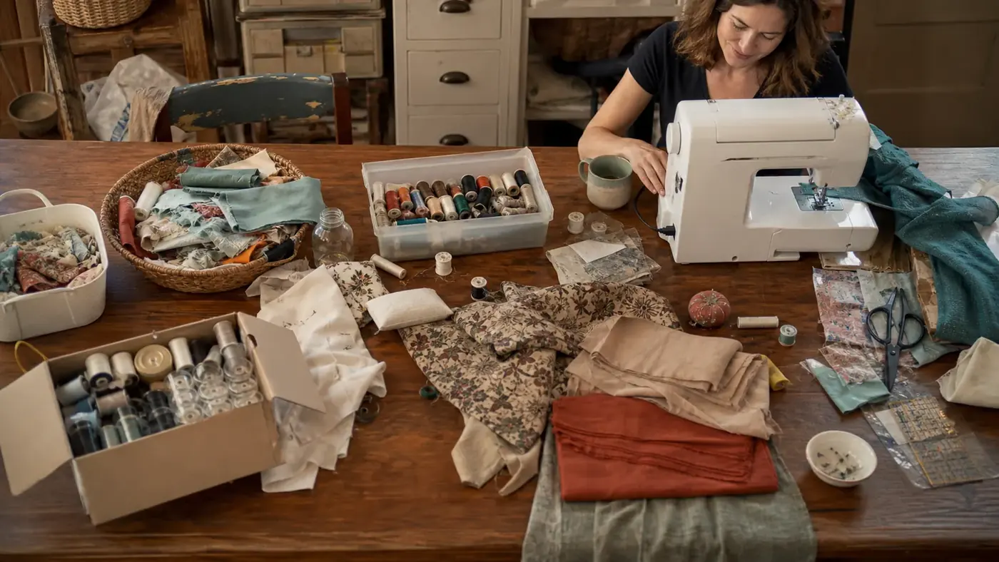 How I Reclaimed My Dining Table From Craft Supplies